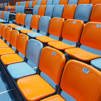 Хорошая цена 200-500 человек Вместимость трибуны спортзала Выдвижная опциональная полная ширина онлайн