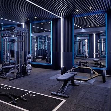 Чернота SBR циновки крытого СПОРТЗАЛА резиновая справляясь с поверхностью EPDM Flecked
