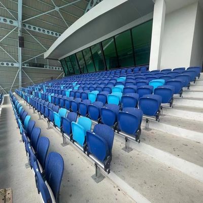 Хорошая цена Anti Aging Fixed Plastic Stadium Chair For Arena Sport Field OEM онлайн