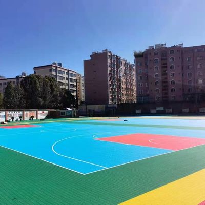 Высокий удар 15 мм толщина шестиугольная поверхность ПП плитки спортивный пол перемыкающий спортивный пол