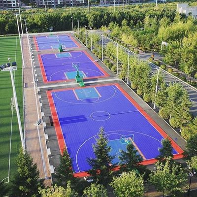 Блокируя плитки пола баскетбола на открытом воздухе для суда спорт