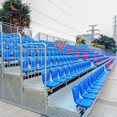 Хорошая цена Temporary Outdoor Chairs Gym Aluminum Bleachers with Plastic Seats онлайн